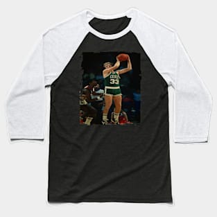 Larry Bird Celtics Vintage Baseball T-Shirt